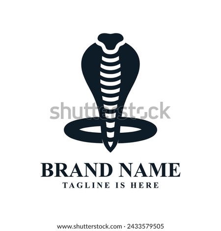 The minimalist cobra logo evokes sleekness, danger, and agility, capturing the essence of the serpent's mystique in a simple yet striking design.