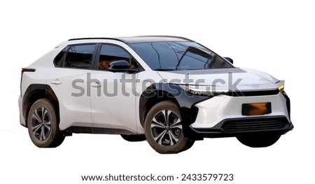 SUV car on white background isolated