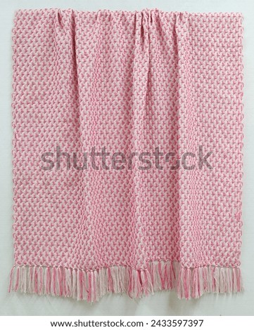 Cotton and polyester yarn Throw blanket with high resolution
