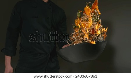 Vegetable Cooking Black Background View Stock Image 