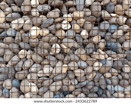 full frame small stone pattern texture background 
