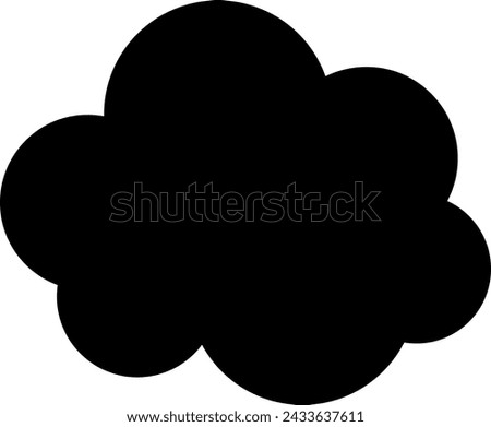 Clouds vector icon. Storage solution UI, web element, networking, databases, software sign, cloud and meteorology symbol concept. Vector.
