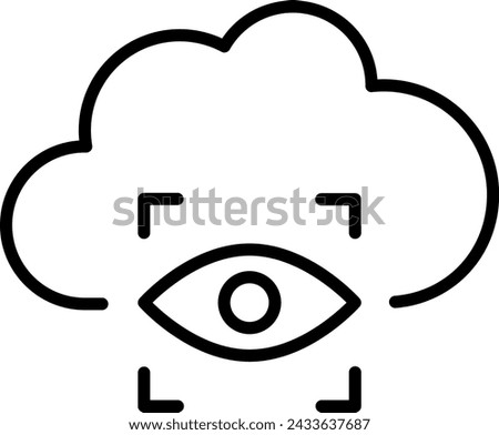 Clouds vector icon. Storage solution UI, web element, networking, databases, software sign, cloud and meteorology symbol concept. Vector.