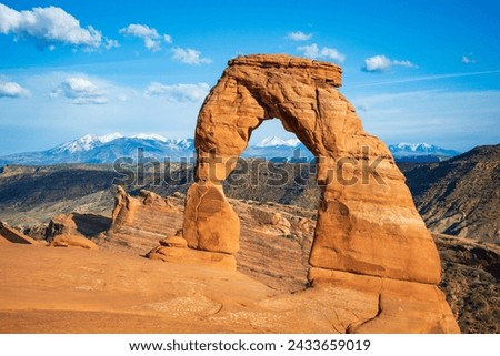 Delicate Arch at Arches National Park, in eastern Utah, USA Royalty-Free Stock Photo #2433659019