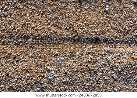 car tracks on a dirt road