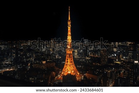 High Resolution Tokyo Tower Night Photography 