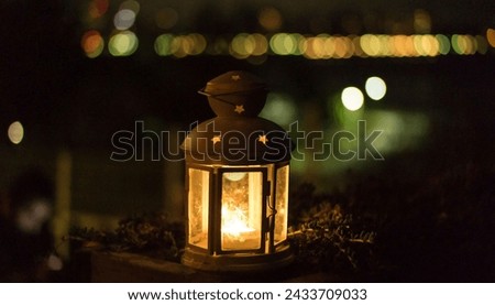 lantern picture at night frame