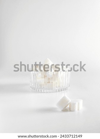 High key, food, Sugar, milk, white picture, light picture, still life, light color, background.