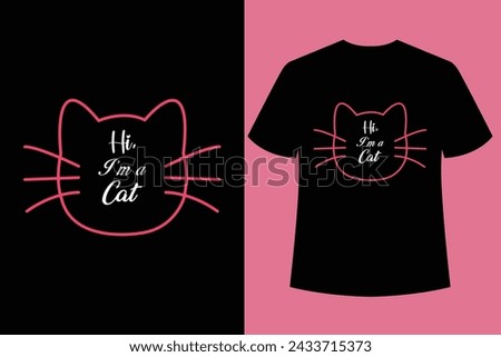 Best Cat Typography T-shirt Design