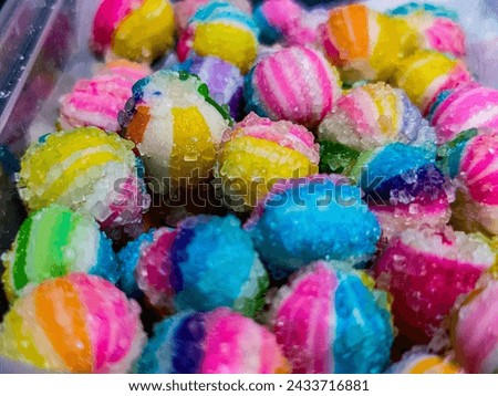 sweet candy with a variety of fun colors