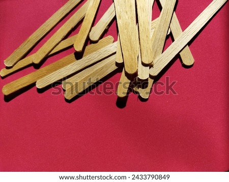 ice cream sticks with color background 