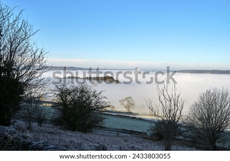 Cloud inversion in a Derbyshire valley Royalty-Free Stock Photo #2433803055