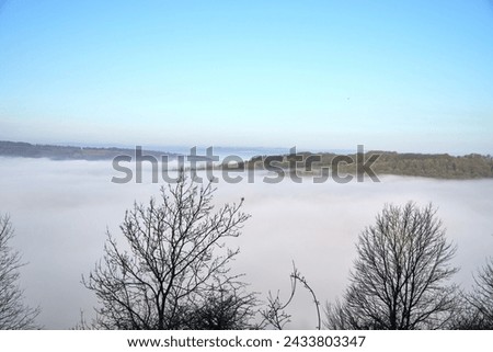 Cloud inversion in a Derbyshire valley Royalty-Free Stock Photo #2433803347