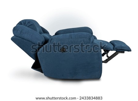 armchair lazy boy photography studio with white background