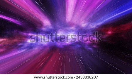 traveling through space and the stars at the speed of light,cosmos, space, and bright stars with nebula. ,background with an abstract starry sky