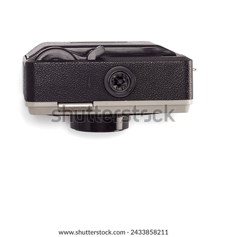Realistic camera isolated on transparent background.fit element for electronic scenes project.