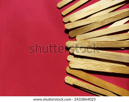 ice cream sticks with color background 