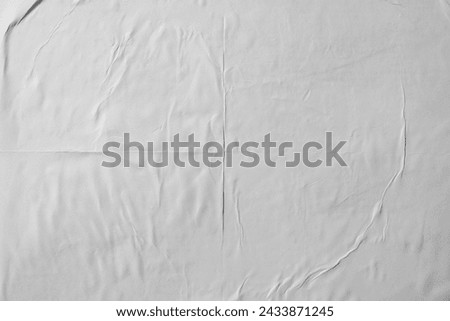 White wheat paste poster style texture background Royalty-Free Stock Photo #2433871245