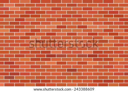 Brown brick wall background - Vector Royalty-Free Stock Photo #243388609