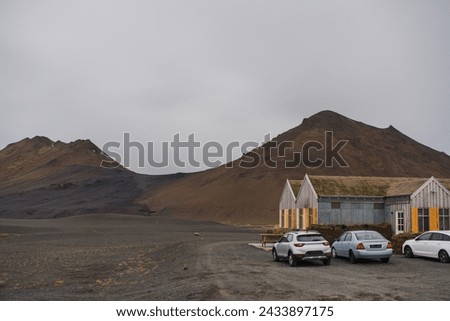 Traveling and exploring Iceland landscapes and famous places. Autumn tourism by Atlantic Ocean and mountains. Outdoor views on beautiful cliffs and travel destinations.