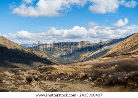 Mountain off-road trail near Buena Vista, Colorado. Royalty-Free Stock Photo #2433900407