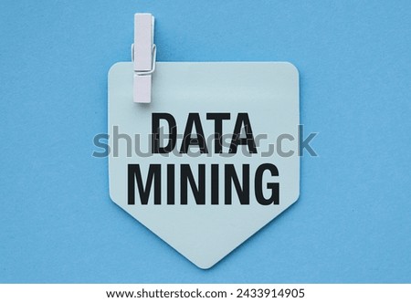 Modern illustration of data mining concept on blue background. Creative idea for business and technology. Represents innovative approach to extracting valuable insights from data.