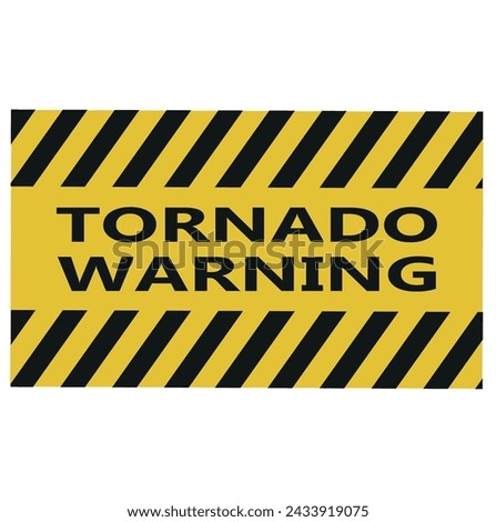 Tornado warning with road signs and gurnge style stamps and badges. Collection of tornado awareness vector illustrations.