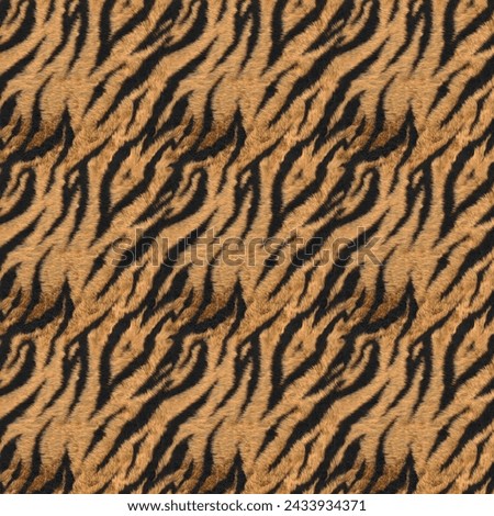 Wild Elegance  Animal Print Seamless Pattern Texture Background Tiger  Royalty-Free Stock Photo #2433934371