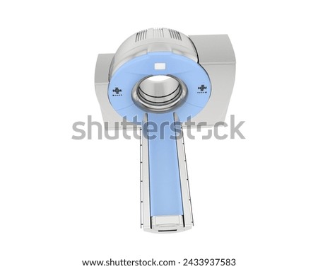 Ct scanner isolated on background. 3d rendering - illustration