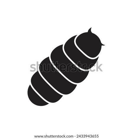 Larva icon design, isolated on white background, vector illustration