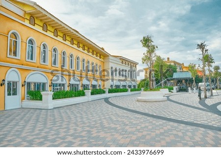 The new European quarter on Phu Quoc Island Vietnam Sunset Town in the daytime