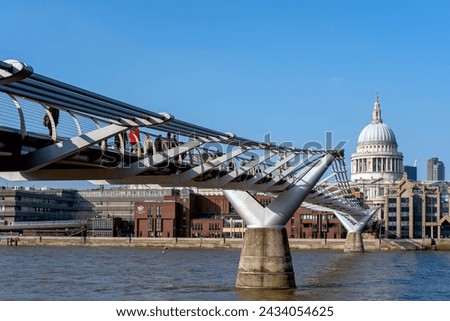 Millennium Bridge and St Pauls Cathedral