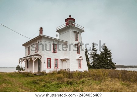 Canada Prince Edward Island Rocky Point Blockhouse Point Lighthouse Royalty-Free Stock Photo #2434056489
