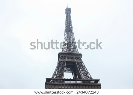 Beautiful Eiffel tower view in France