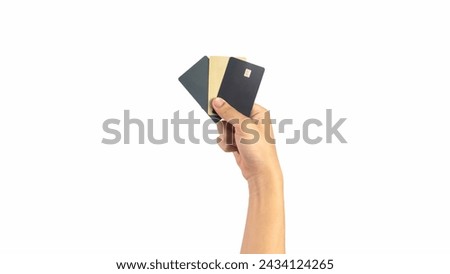 Mobile phone mockup for bank app. Hands holding smartphone screen mock-up, paying online with credit debit card, shopping online. High quality photo