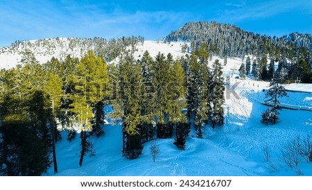 Malamjabba, located in the Swat Valley of Pakistan, is a popular tourist destination known for its picturesque landscapes and skiing opportunities.
