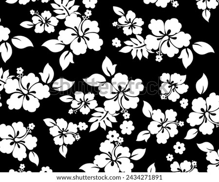 hand draw flower pattern. Stylish print for textile design and decoration.
