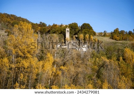 autumn in the mountains, the church in the woods