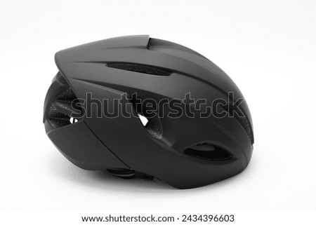 bicycle safety helmet on the white background