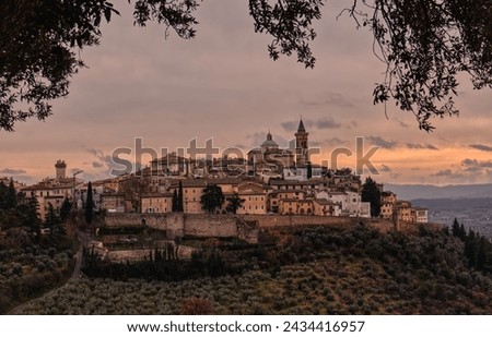 Trevi, one of the most beautiful villages in Italy in the Umbria region. Royalty-Free Stock Photo #2434416957