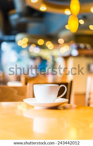 Coffee cup in cafe shop - vintage effect style pictures
