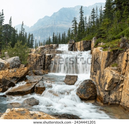 Paradise Valley and Sentinel Pass, Banff National Park, Alberta, Canada Royalty-Free Stock Photo #2434441201