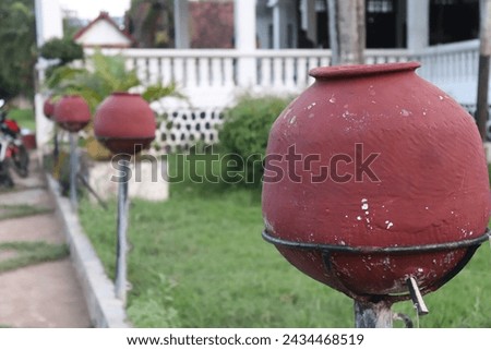 Typical Indonesian Water Pot Stand