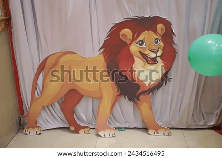 Animal cutouts used for parties. Used for background in birthday cards and parties. 