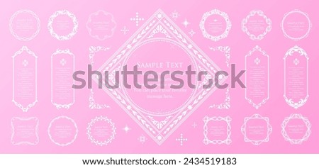 
Decorative frame design inspired by spring Royalty-Free Stock Photo #2434519183