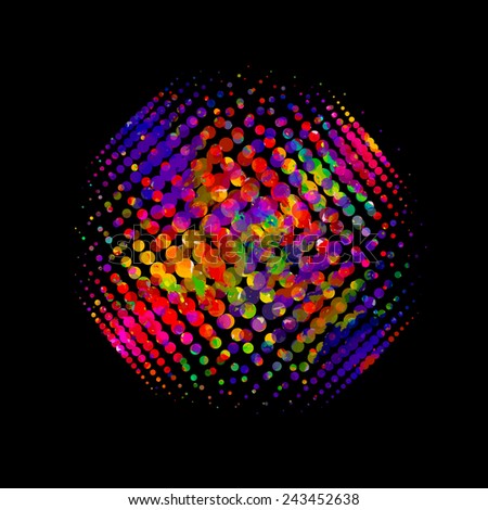Abstract colorful circles. Vector 