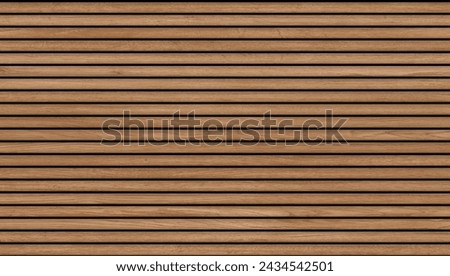 Wooden slats. Natural wood lath line arrange pattern texture background Royalty-Free Stock Photo #2434542501