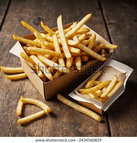 A picture of delicious fast food fries