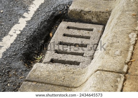Drainage is the natural or artificial removal of water masses from the surface or subsurface of a place. Royalty-Free Stock Photo #2434645573