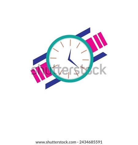clock minimalist vector logo or clip art
